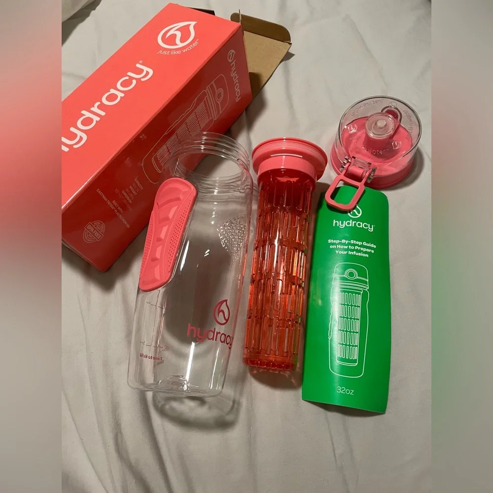 Hydracy Fruit Infuser Water Bottle - 32 oz Sports Bottle - New - Picture 3 of 8